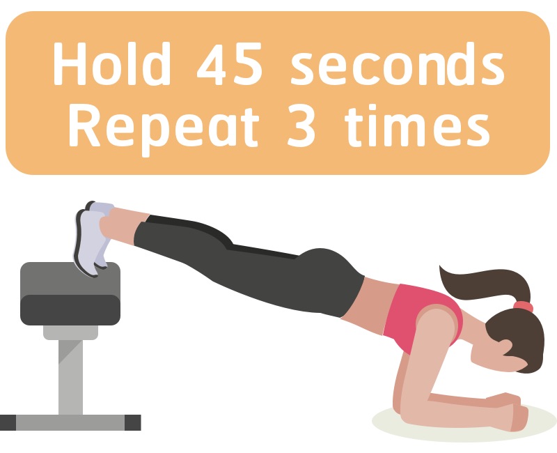 Plank with legs up