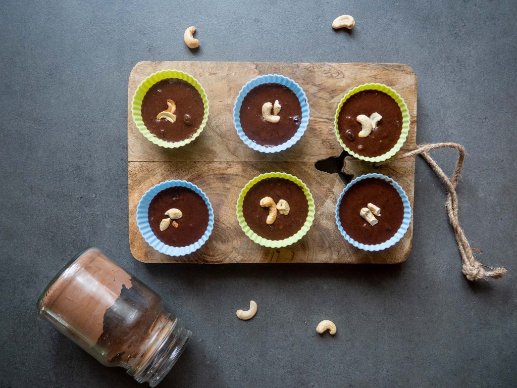 Brownie Muffins with Cashew Nuts