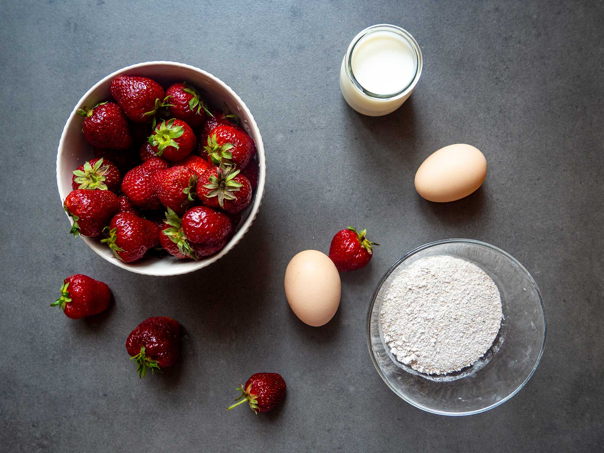 Clean strawberries