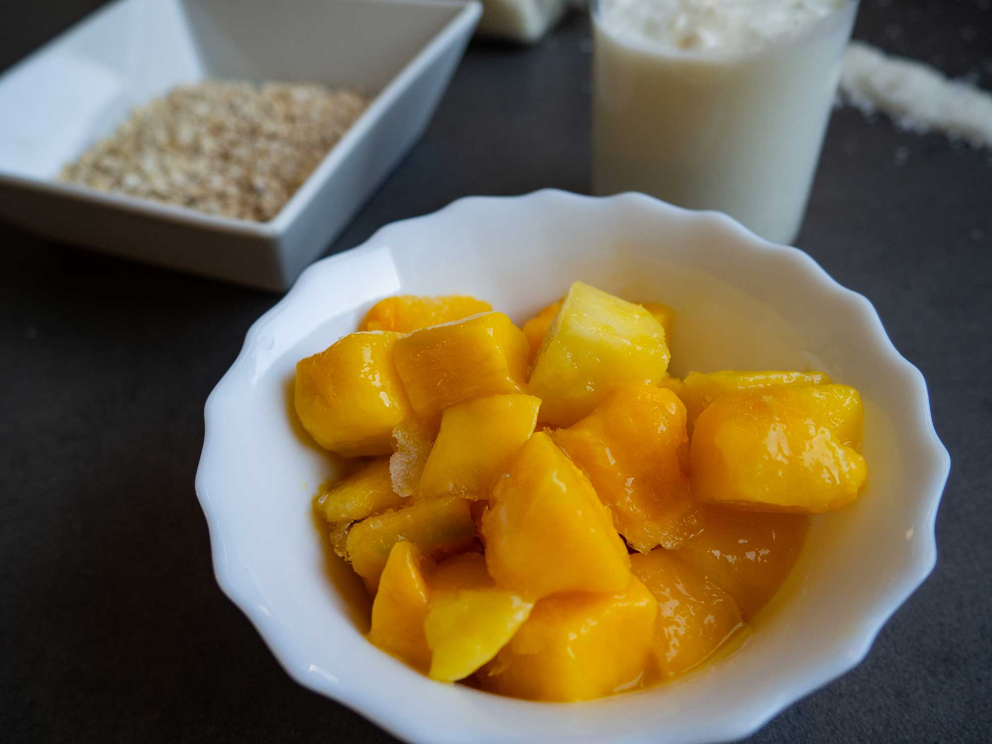 Mango in bowl