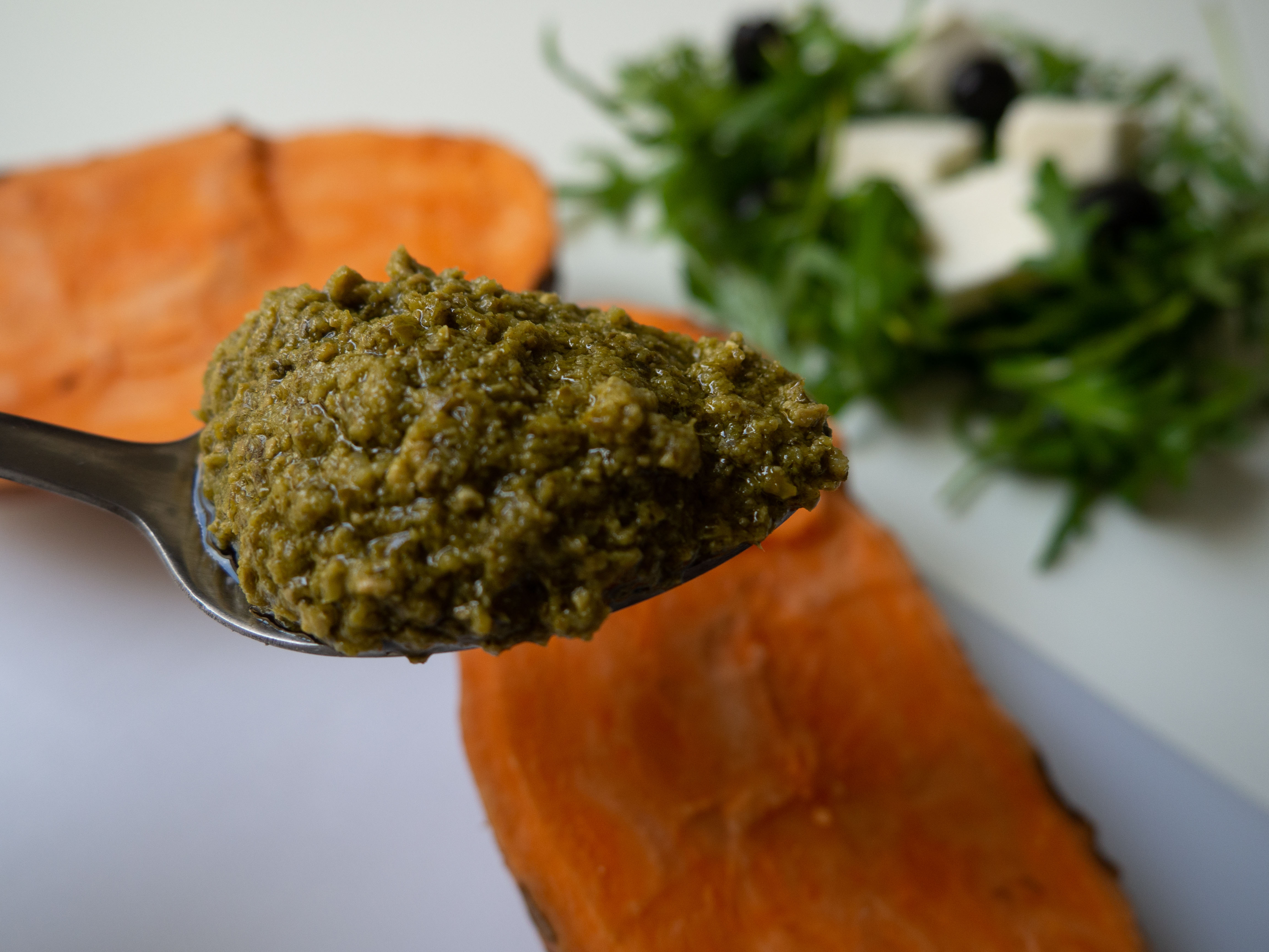 Sweet Potatoes with feta cheese