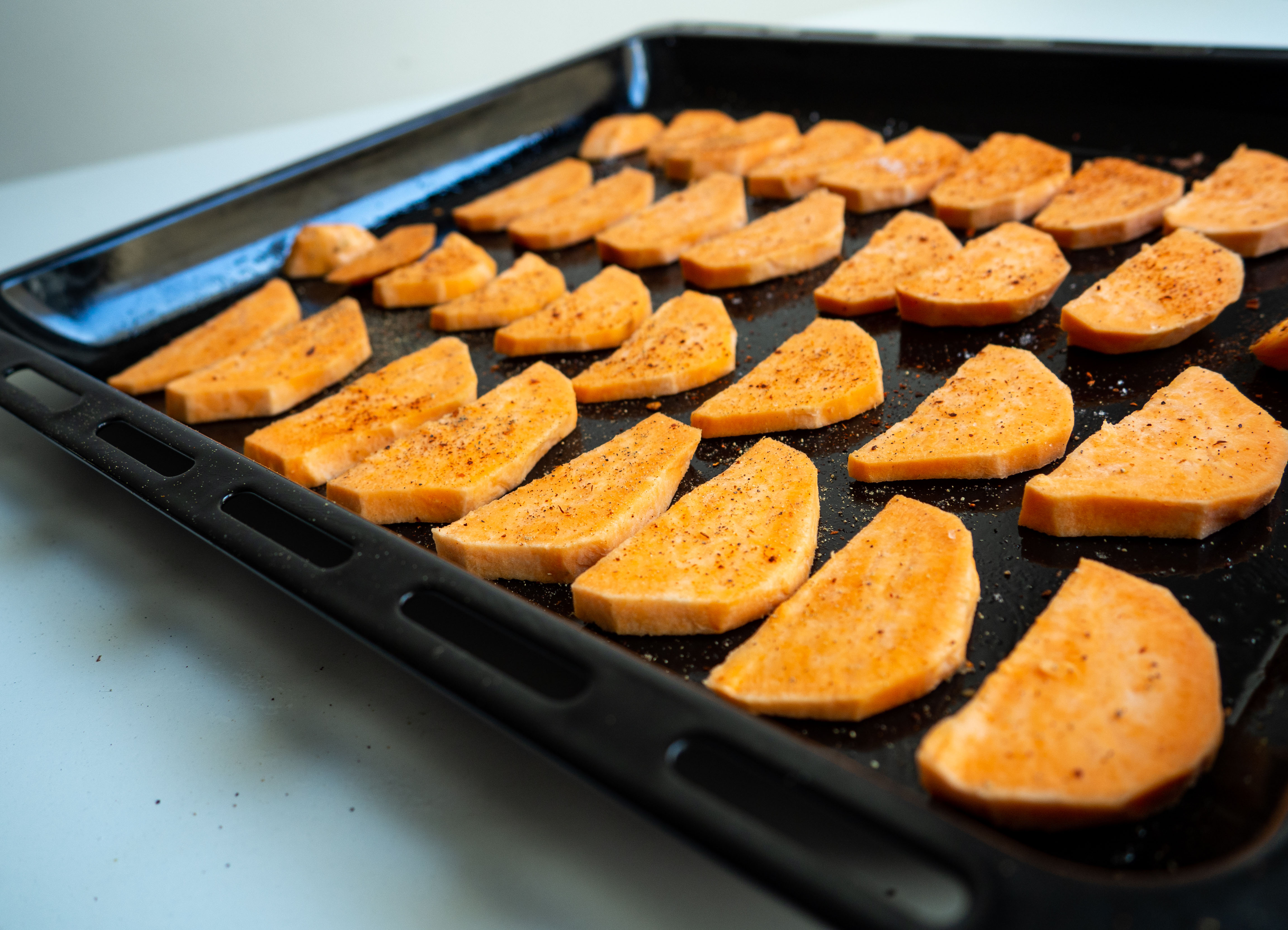 Sweet Potatoes with feta cheese